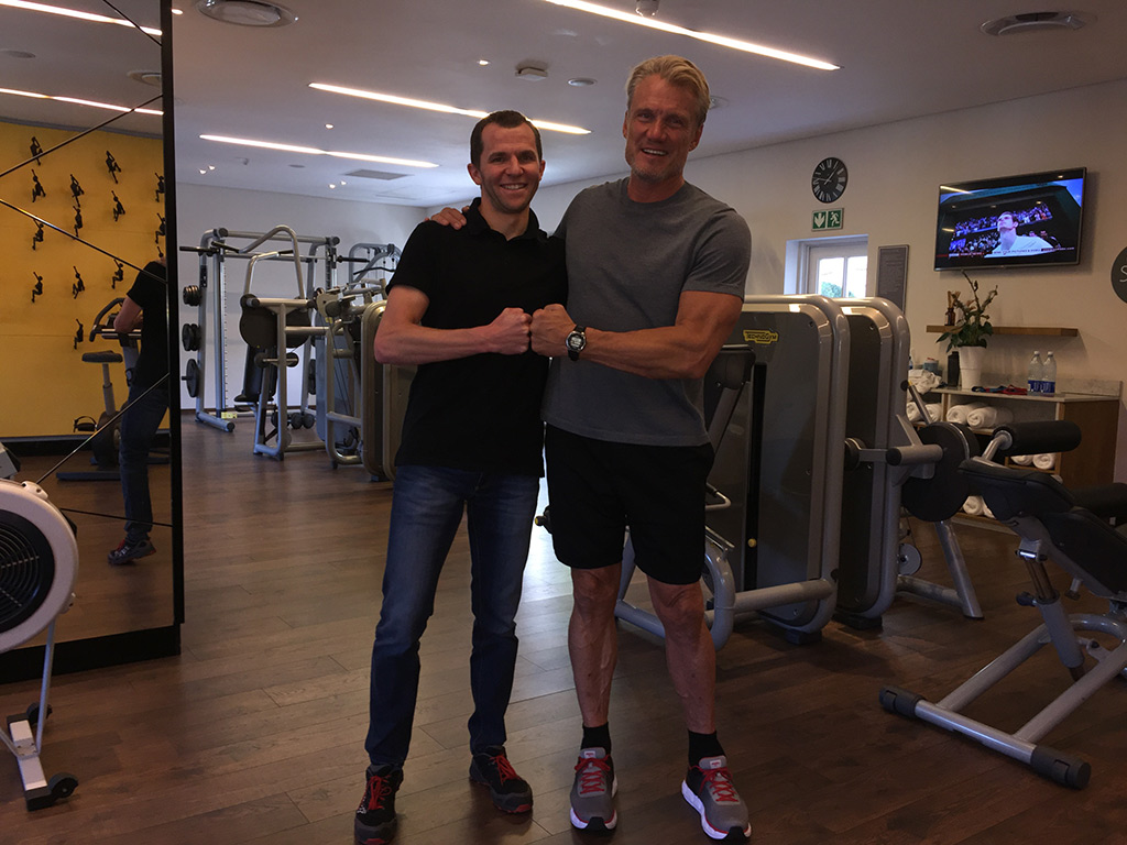 Treating Dolf Lundgren